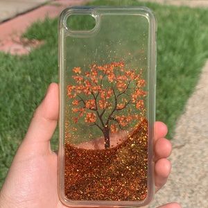 iPhone 6S Clear Glitter Phone Case